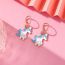 Fashion 2# Alloy Oil Dripping Unicorn Earrings