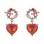 Fashion 10# Copper Inlaid Zirconium Love Earrings