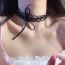 Fashion Black Model Bow Lace Necklace