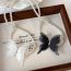Fashion Black Butterfly 3d Butterfly Pearl Bead Necklace