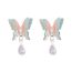 Fashion Two-winged Butterfly Gradient Butterfly Earrings