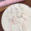 Fashion White Bow Pearl Shell Beaded Bow Necklace