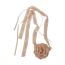 Fashion B Coffee Colored Flowers Fabric Lace Rose Strap Necklace