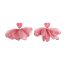 Fashion Color Block Flowers Chiffon Flower Stud Earrings