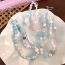 Fashion Flowers And Clouds Resin Geometric Beaded Mobile Phone Chain