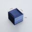 Fashion Ring Box (dark Blue)*jewelry Box Brushed Pu Square Packaging Box