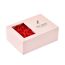 Fashion Rose Gift Box (dark Blue) Window Square Gift Box With 6 Roses