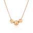Fashion Rose Gold Brushed Ball Bead Necklace