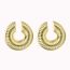 Fashion Gold Alloy C-shaped Thread Hollow Ear Clip