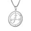Fashion Solomon Silver Chain Stainless Steel Geometric Round Necklace