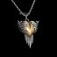 Fashion Heart-shaped Bird Necklace-including Pendant Alloy Geometric Love Wings Necklace