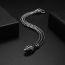 Fashion Snake Head Necklace-steel Color Stainless Steel Chain Men's Bracelet