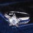 Fashion Silver Alloy Diamond Star Ring