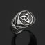 Fashion Silver Alloy Geometric Men's Ring