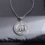 Fashion Silver (necklace + Pendant) Stainless Steel Geometric Medal Necklace