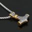 Fashion Silver Alloy Geometric Hammer Necklace