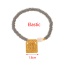 Fashion Golden 3 Copper Square Figure Beaded Pendant Pearl Bracelet