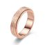 Fashion 6mm Gold Stainless Steel Round Ring