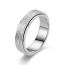 Fashion 6mm Steel Color Stainless Steel Round Ring