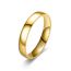 Fashion 4mm Gold 18k Stainless Steel Round Ring