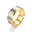 Fashion Gold Stainless Steel Round Ring