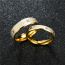 Fashion 4mm Women's Size 8 Stainless Steel Diamond Round Ring