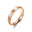 Fashion Rose Gold His Queen No. 6 Stainless Steel Diamond Round Ring