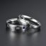 Fashion Black Her King No. 10 Stainless Steel Diamond Round Men's Ring