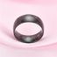 Fashion Matte Titanium Stainless Steel Geometric Round Men's Ring