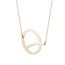Fashion Rose Gold Stainless Steel 26 Letter Necklace