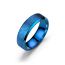 Fashion 6mm Seven Colors Stainless Steel Frosted Round Ring