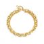 Fashion Gold Double Layer Ot Bracelet Stainless Steel Geometric Chain Double Layer Bracelet