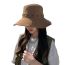 Fashion Cross Rope Quick-dry Cap-dark Gray Cross Rope Sun Protection Mountaineering Bucket Hat