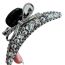 Fashion Bow Tie Style Geometric Diamond Bow Curved Clip