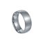 Fashion Silver Titanium Steel Round Men's Ring