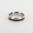 Fashion 6mm11 Stainless Steel Geometric Round Men's Ring