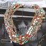 Roll Multicolor Beads Decorated Multilayer Design