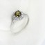 Noble Olive Diamond Decorated Flower Design Zircon Crystal Rings