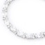 Turquoise White Gemstone Decorated Simple Design Zircon Crystal Bracelets