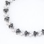 Healing Black Diamond Decorated Round Shape Design Zircon Crystal Bracelets