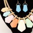 Coral Multicolor Candy Color Geometrical Shape Decorated Design