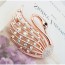 Christenin Gloss White & Rose Gold Diamond Decorated Swan Shape Design Alloy Crystal Brooches
