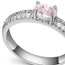 Milly White Diamond Decorated Simple Design Zircon Crystal Rings