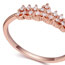 Correspond White & Rose Gold Crown Shape Decorated Simple Design