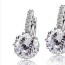 Funny White Diamond Decorated Simple Design Alloy Crystal Earrings
