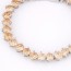 Electronic Champagne Diamond Decorated Simple Design Cuprum Fashion Bracelets