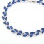 Lovable Blue Diamond Decorated Leaf Shape Design Zircon Fashion Bracelets