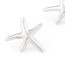 Single Silver Color Starfish Shape  Simple Design