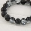 Crystal Black Beads Decorated Simple Design