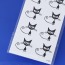 Fashion Black Cat Pattern Simple Design Tape Tattoos Body Art